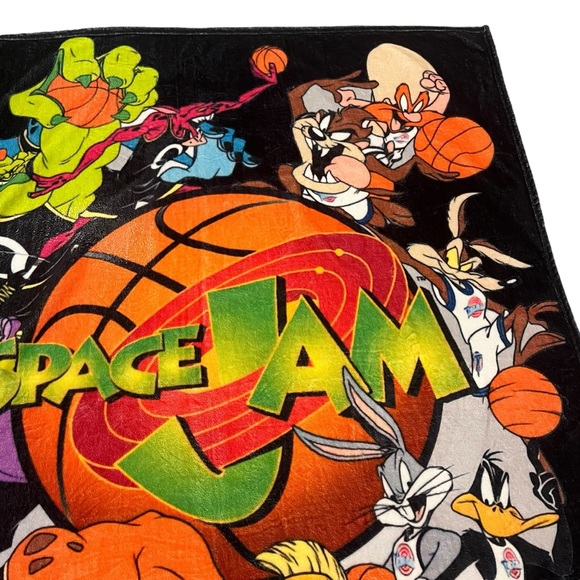 Vintage Space Jam Warner Brothers 49x57 Soft Throw Blanket - Picture 6 of 9